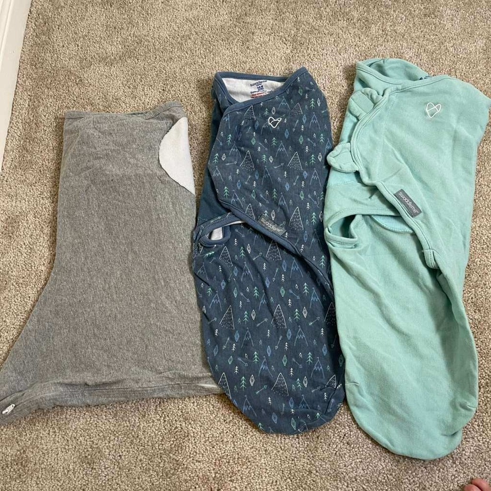 SwaddleMe Zipadee-Zip 3-6M Baby Swaddle Sleep‎ Sack Bundle Mountains 3pc